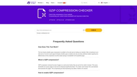 Free GZIP Compression Checker