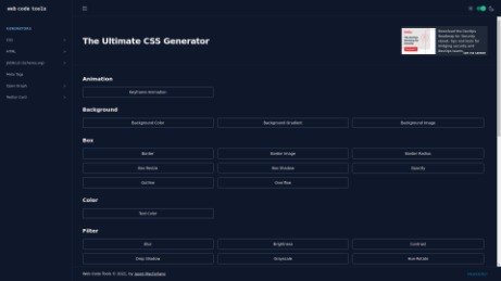 The Ultimate CSS Generator