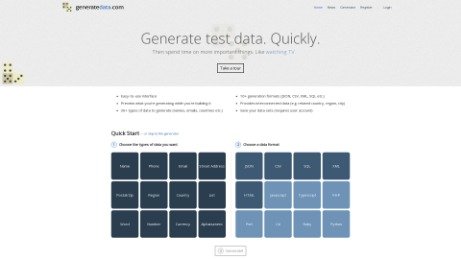 generatedata- Generate test data