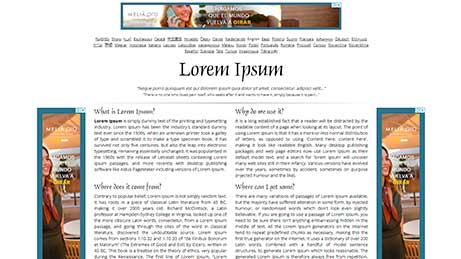 Lipsum - lorem ipsum text generator