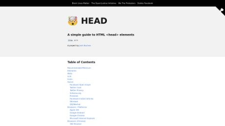 A simple guide to HTML head elements
