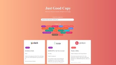 Good Copy • Email copy from great companies