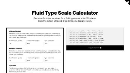 Fluid Type Scale - Generate responsive font-size variables