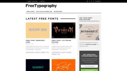 FreeTypography - The best free fonts, typefaces and typography
