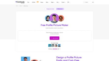 Create free profile pictures online - Quicktools by Picsart