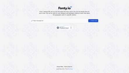 Find used fonts on any website with Fonty.io