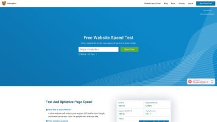 DebugBear - Free Website Speed Test