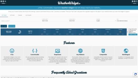 Free, responsive Weather Widget for any Website - WeatherWidget.io