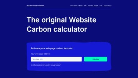 Website Carbon Calculator - How is your website impacting the planet